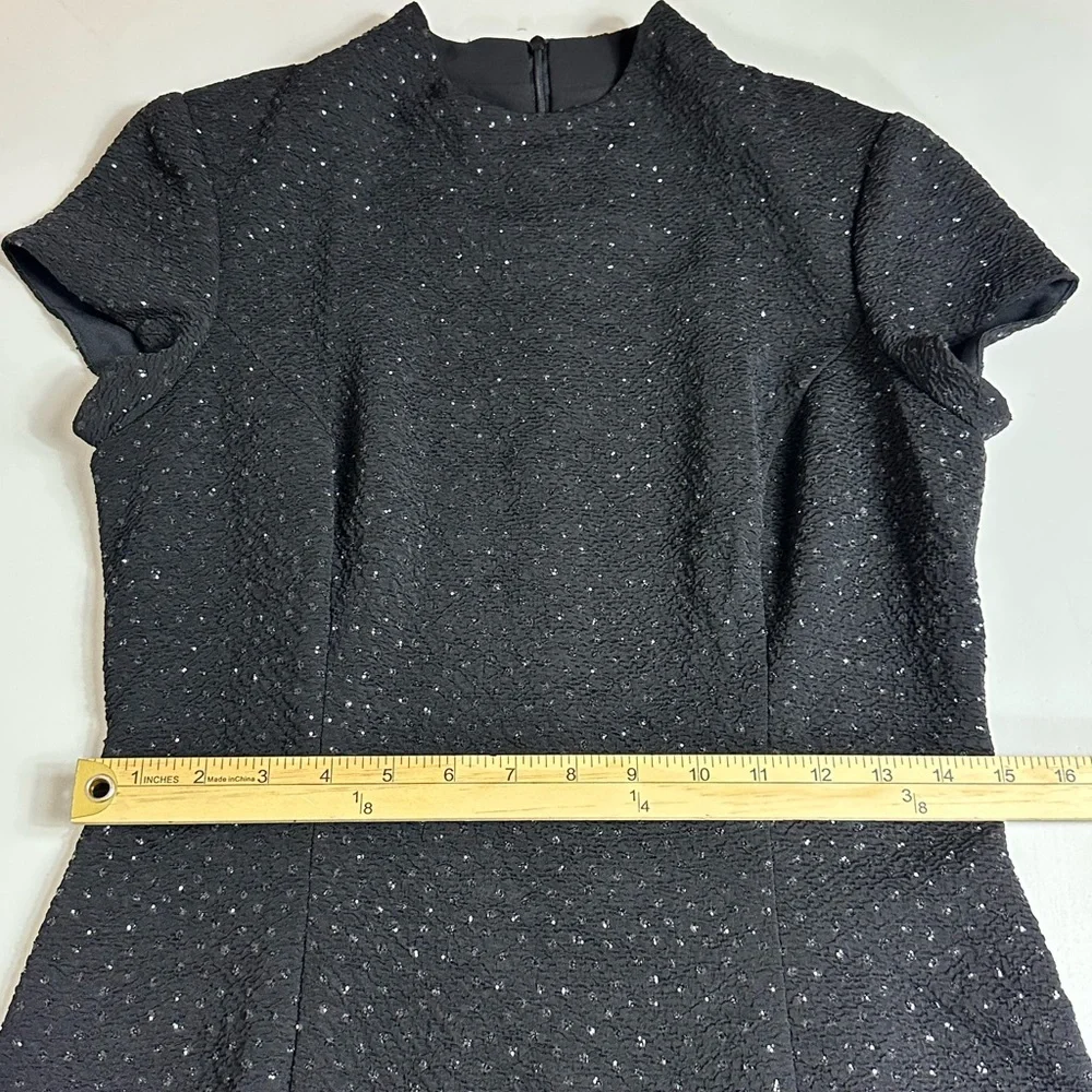 Vintage 90s David Warren New York Elegant Dress Raised Studded Details Size 8